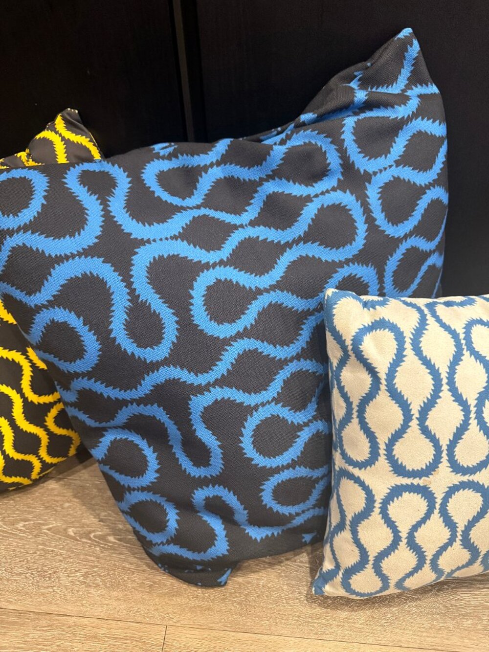 Westwood Style Pattern Squiggle cushions